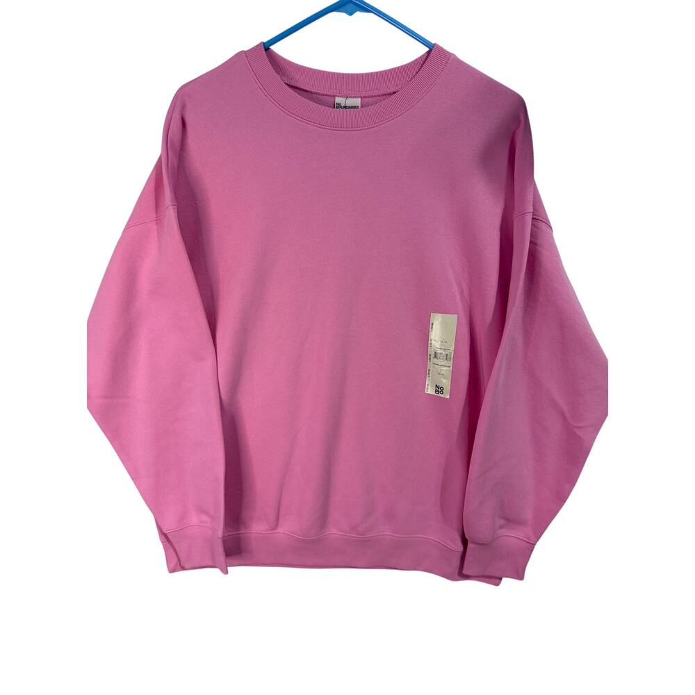 No Boundaries Oversized Sweatshirt Pink Jubilee Women’s L 12-14 NWT - Picture 1 of 6